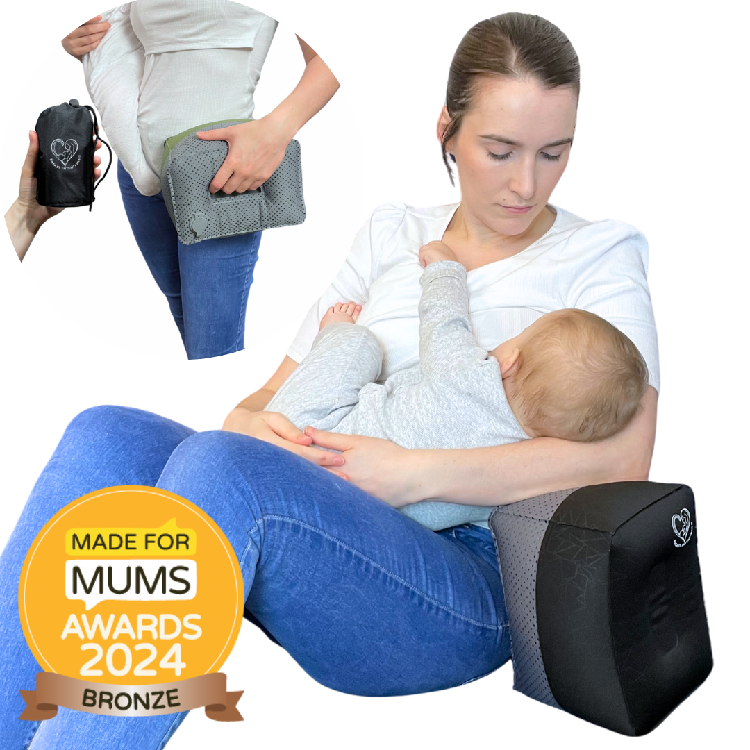 Breastfeeding Pillow-Mother Breastfeeding Using Nursing Pillow Black in Colour