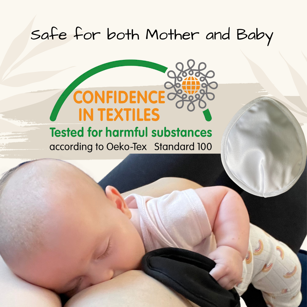 Reusable Breast Pads-Mother Breastfeeding Using Washable Nursing Pads