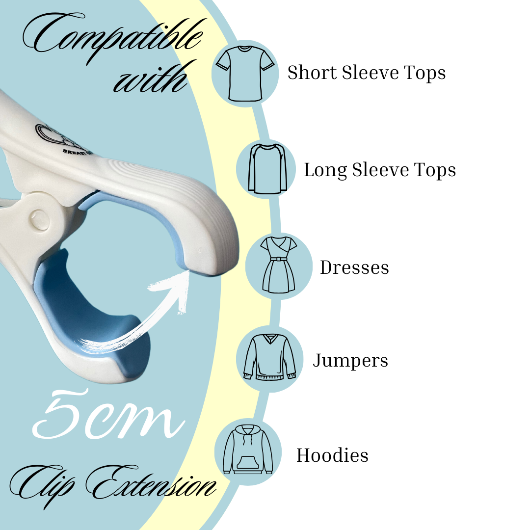 Breastfeeding Clothing Clip- Clothing Types it is Compatible With Outlined